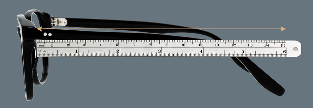 Measure the temple length